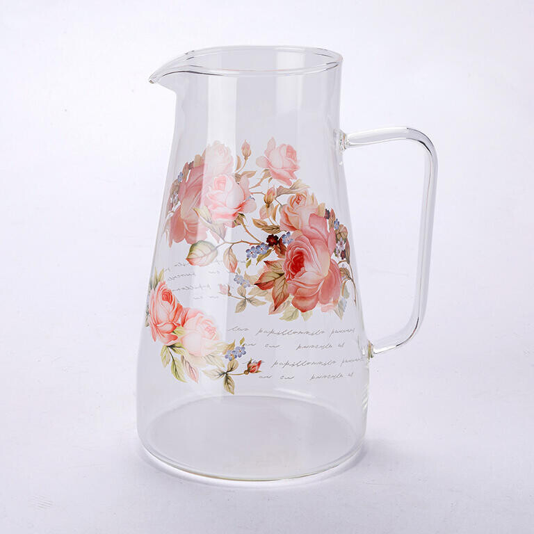 Skleněný džbán RŮŽE 1450 ml