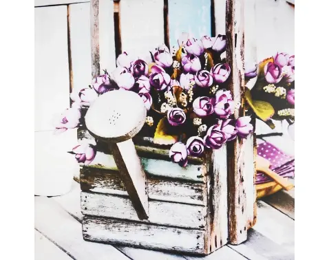 Obraz na plátně Květiny, 80x80 cm