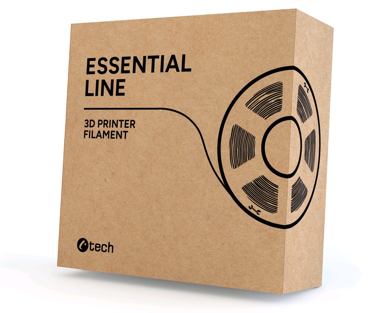 Filament C-TECH ESSENTIAL LINE, PLA, žlutá, 1,75mm, 1kg