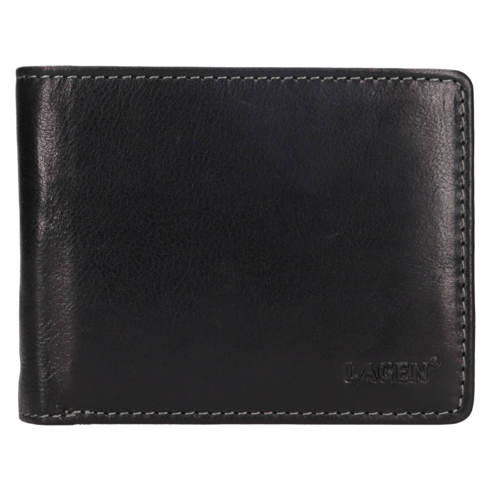 Pánská kožená peněženka Lagen Autom - černá