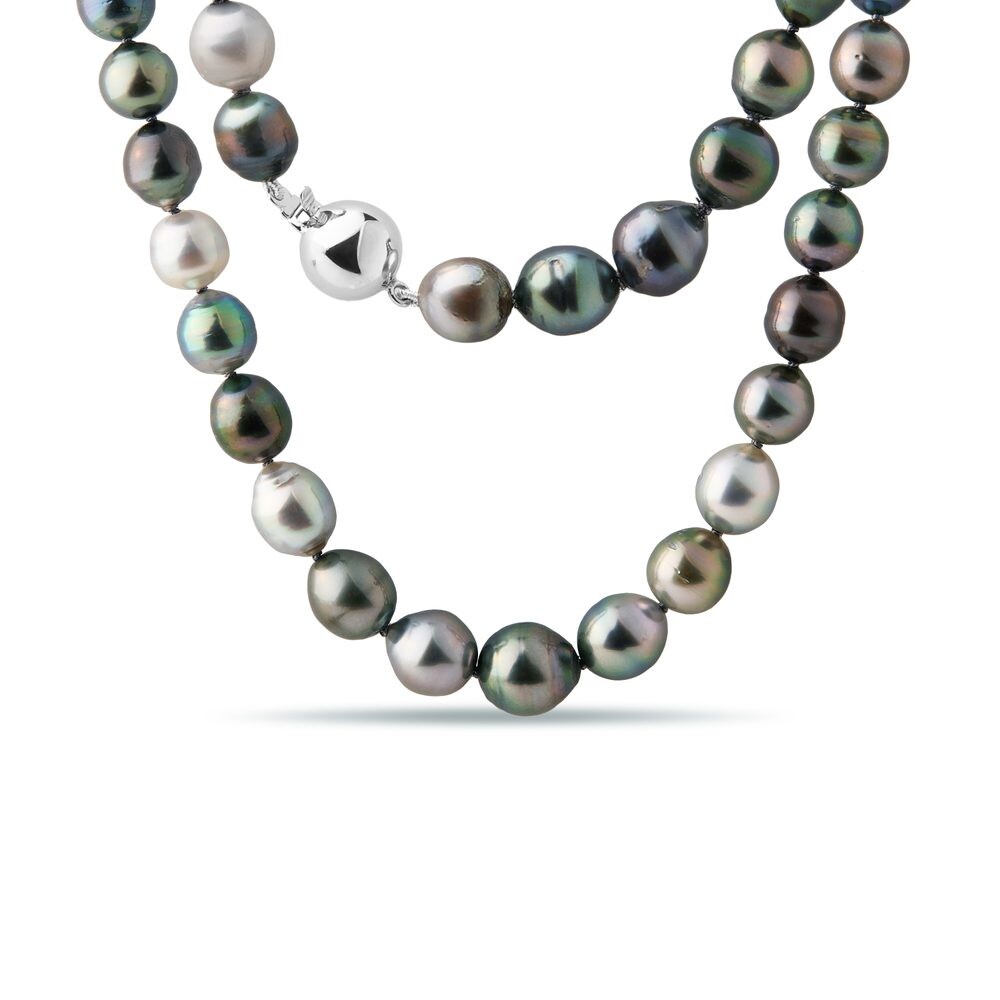 Náhrdelník z tahitských perel s ombré efektem KLENOTA