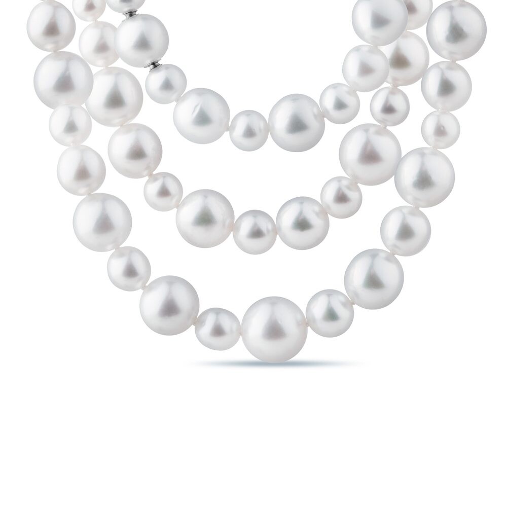 Originální perlová šňůra z perel Jižního Pacifiku KLENOTA