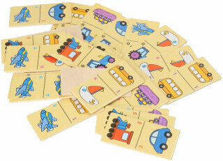 Obrázkové domino dřevěné - vozidla