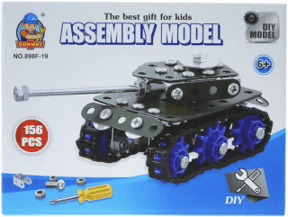 Kovová stavebnice na šroubování - tank