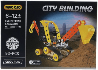 Kovová stavebnice na šroubování - pásový bagr