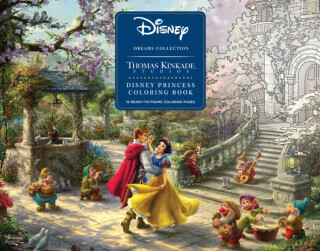 Disney Dreams Collection Thomas Kinkade Studios Disney Princess Coloring Poster - Thomas Kinkade