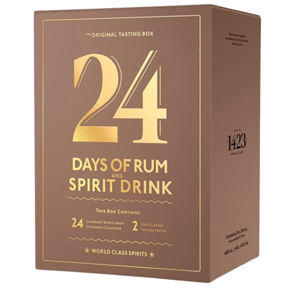 Rumový adventní kalendář 2025 24×0,02l 41% + 2x sklo GB