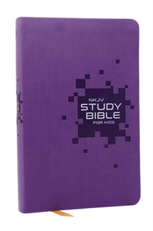 NKJV Study Bible for Kids, Purple Leathersoft: The Premier Study Bible for Kids - Thomas Nelson
