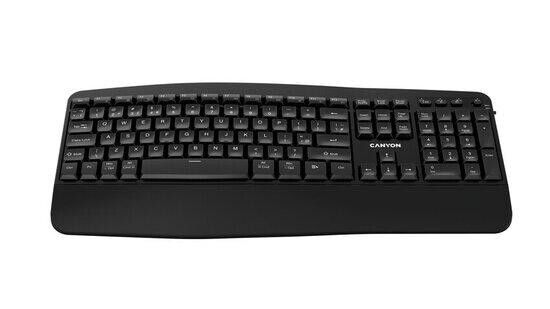 CANYON keyboard HKB-W6 Wireless Black, CNS-HKBW6-CS