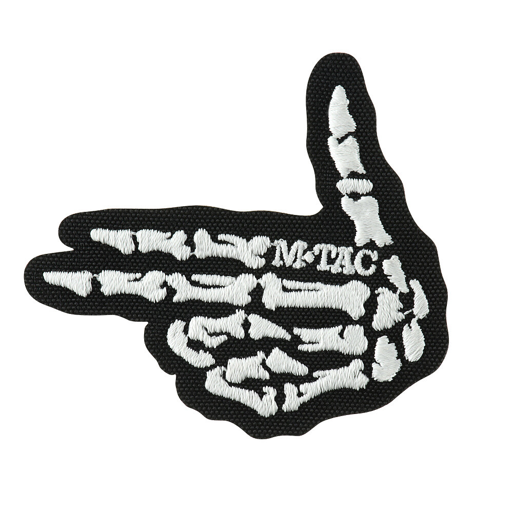 Nášivka M-Tac Skeleton Shooter - černá-bílá