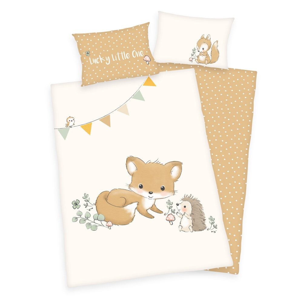 Herding Flanelové povlečení pro miminka Forest Friends 100x135/40x60cm