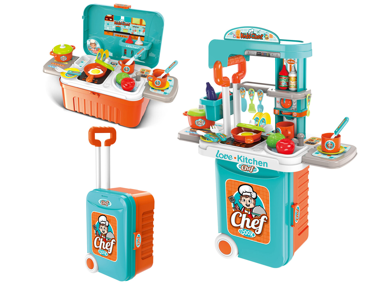 Kuchyňka s vařičem kufřík 66x50x21 cm