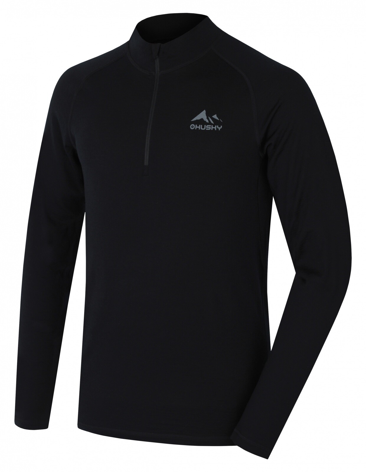 Husky Merino termoprádlo triko Merow zip M black Velikost: M