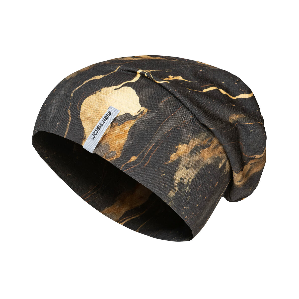 SENSOR ČEPICE MERINO IMPRESS černá/cosmos Velikost: M