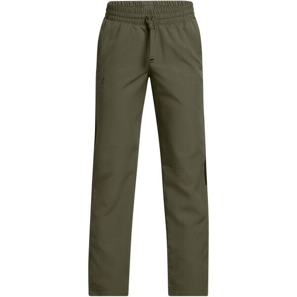 Under Armour RIVAL WOVEN PANTS Chlapecké kalhoty, tmavě zelená, velikost L
