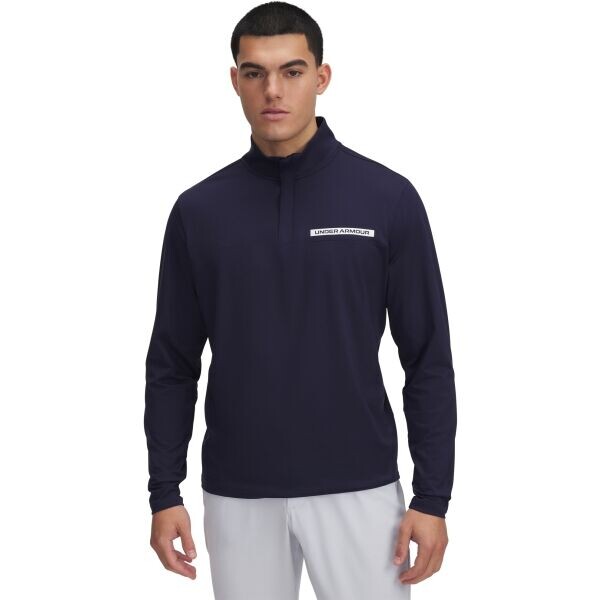 Under Armour T2G 1/4 ZIP Pánská mikina, tmavě modrá, velikost L