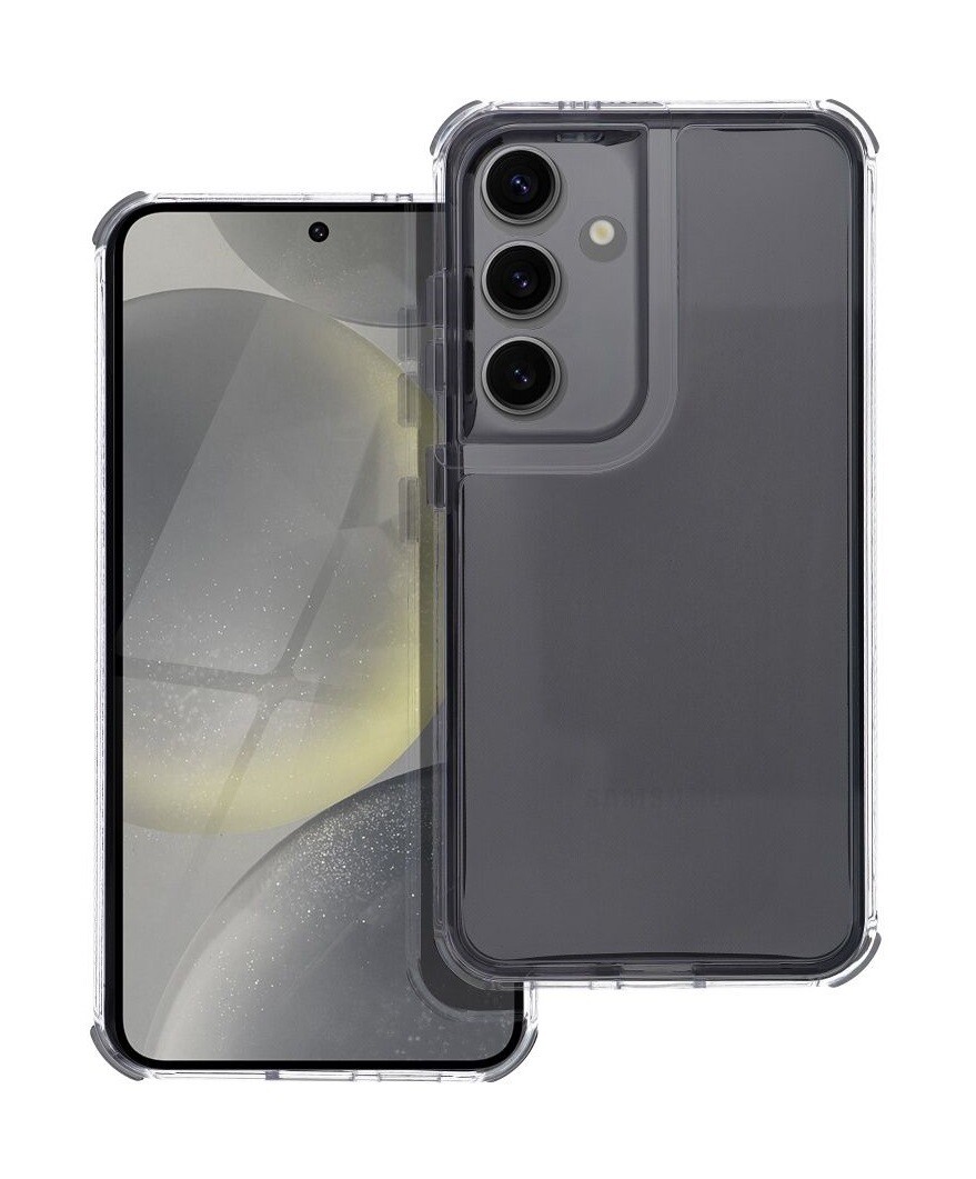 Kryt TopQ Samsung S25 FE odolný průhledný černý 142483