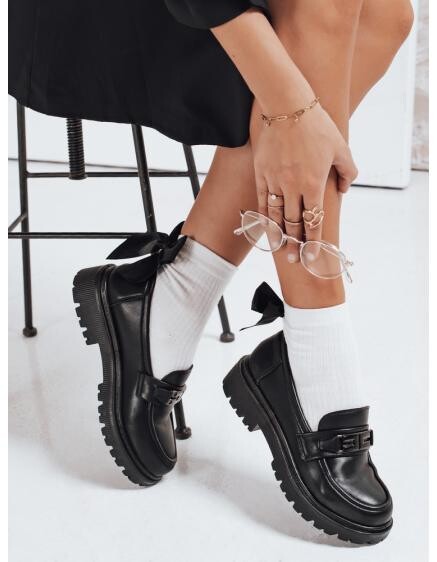 Dámské mokasíny semišové černé