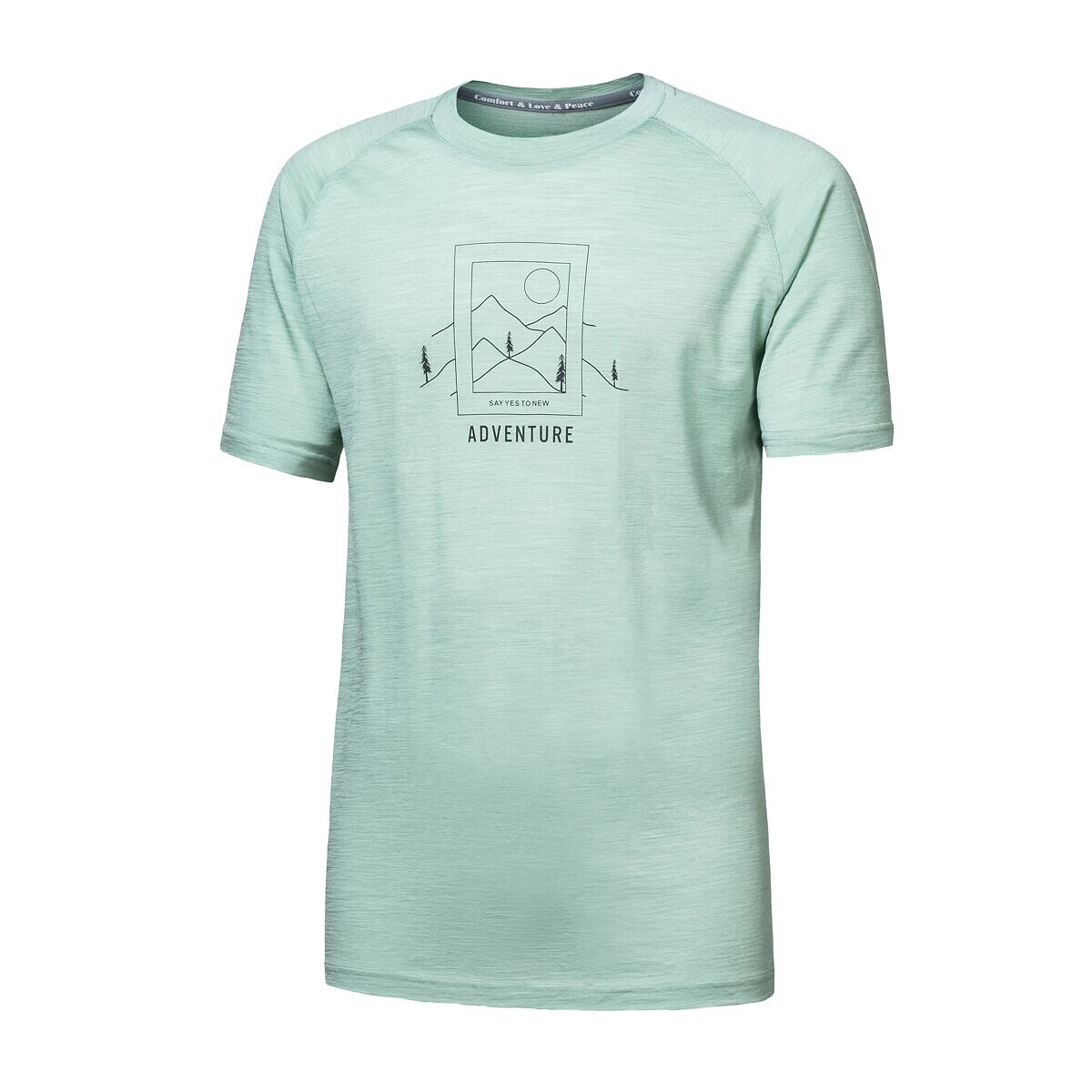 SENSOR MERINO AIR SAY YES pánské triko kr.rukáv basil green Velikost: S