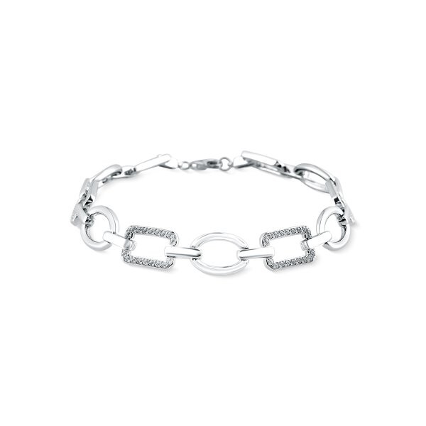 Náramek se syntetickými kameny 166-258-0360 19-10.95g