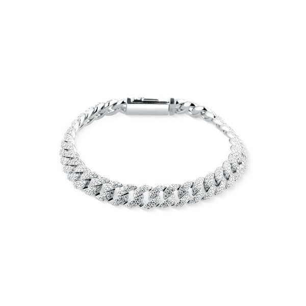 Náramek se syntetickými kameny 166-258-0064 19-28.00g