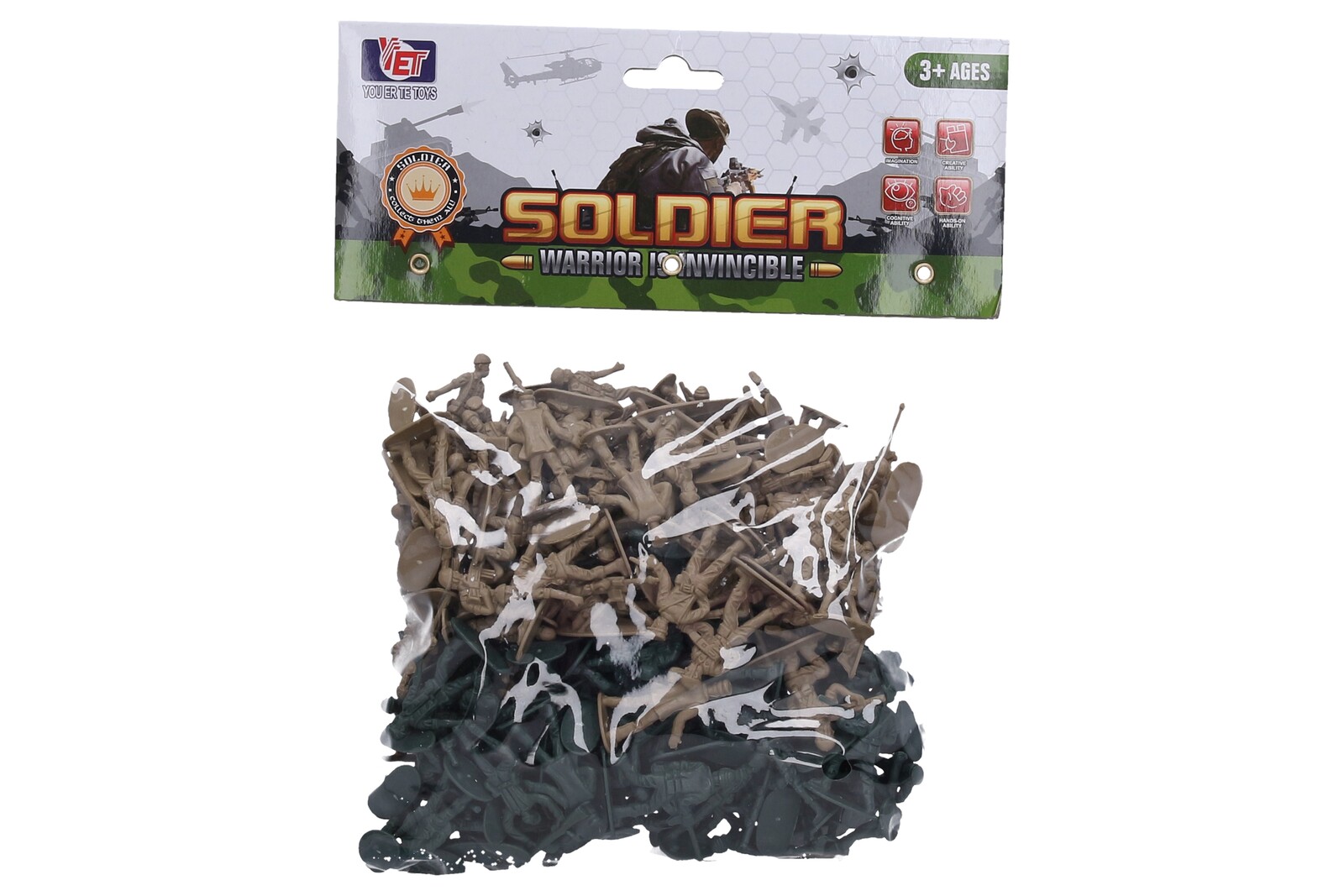 Figurky vojáci set 200 ks 4 cm