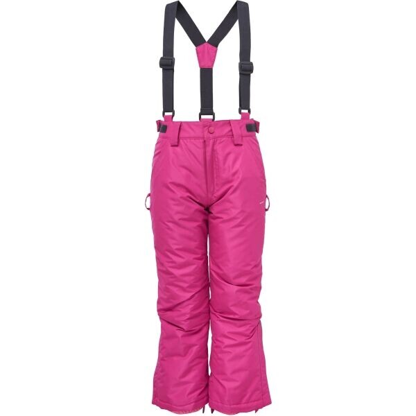 LOAP CUAL Dětské lyžařské kalhoty, růžová, velikost 158-164
