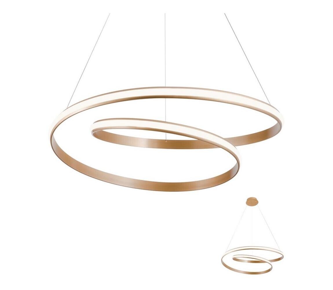 Redo Redo 01-1796 - LED Lustr na lanku TORSION LED/40W/230V bronz