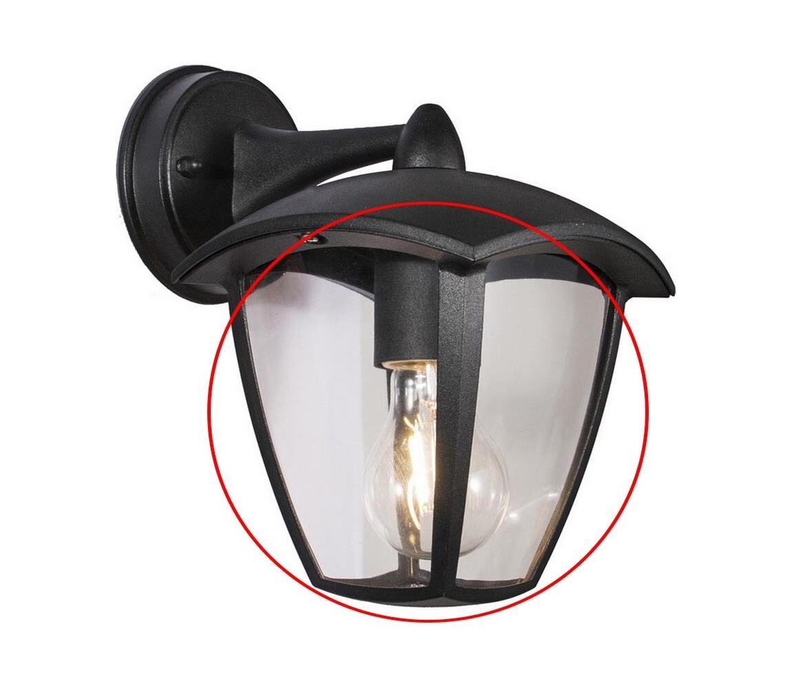 Náhradní sklo k nástěnnému svítidlu, lustru a lampě LUNA E27 čirá