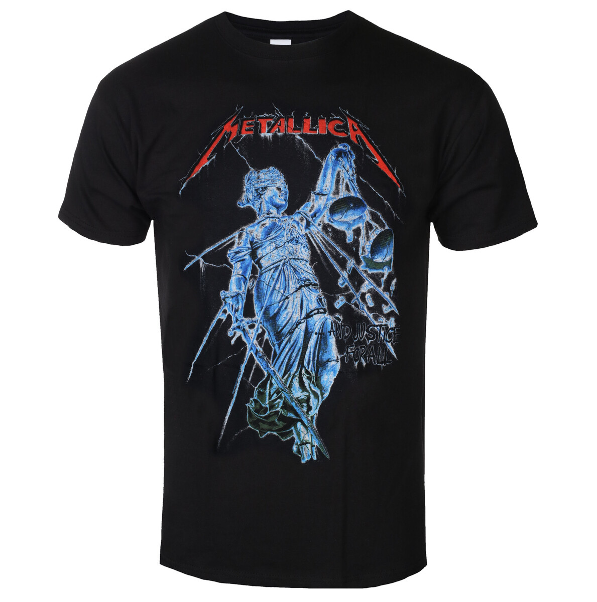 Tričko metal pánské Metallica - Blue Justice - ROCK OFF - METTS85MB S