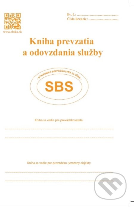 Kniha prevzatia a odovzdania služby - Tatrapol