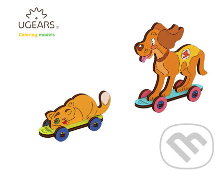 Psík s mačičkou - UGEARS