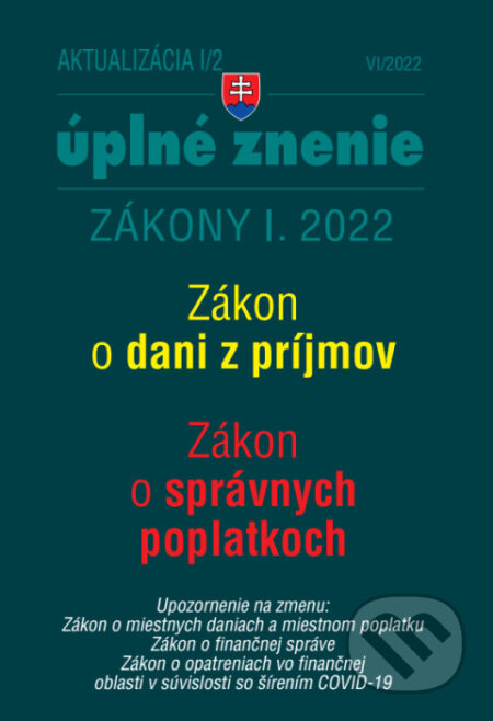 Aktualizácia I/2 / 2022 - daňové a účtovné zákony - Poradca s.r.o.