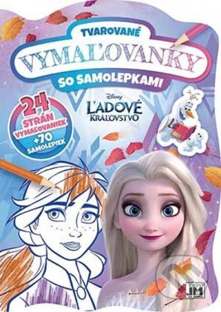 Tvarované vymaľovanky/ Ľadové kráľovstvo 2 - isney
