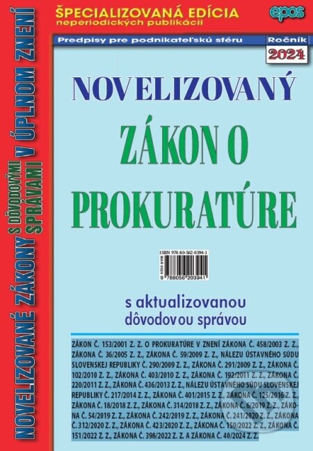 Novelizovaný Zákon o prokuratúre - Epos