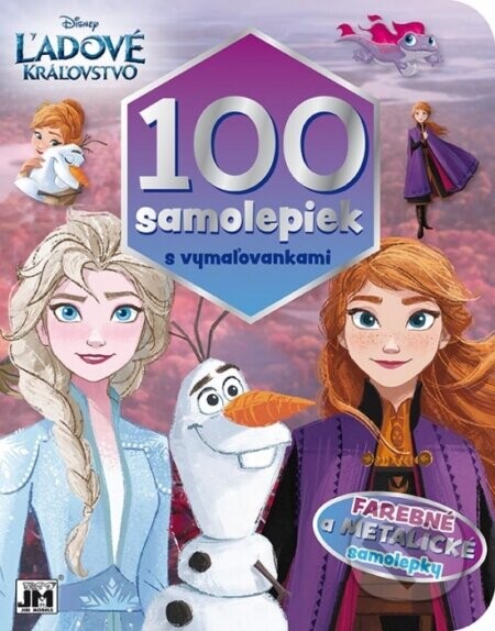 100 samolepiek s vymaľovankami/ Ľadové kráľovstvo - Disney