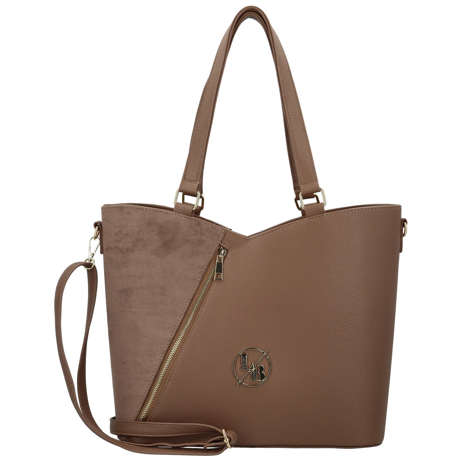 Dámská kabelka na rameno taupe - Laura Biaggi Tylea taupe