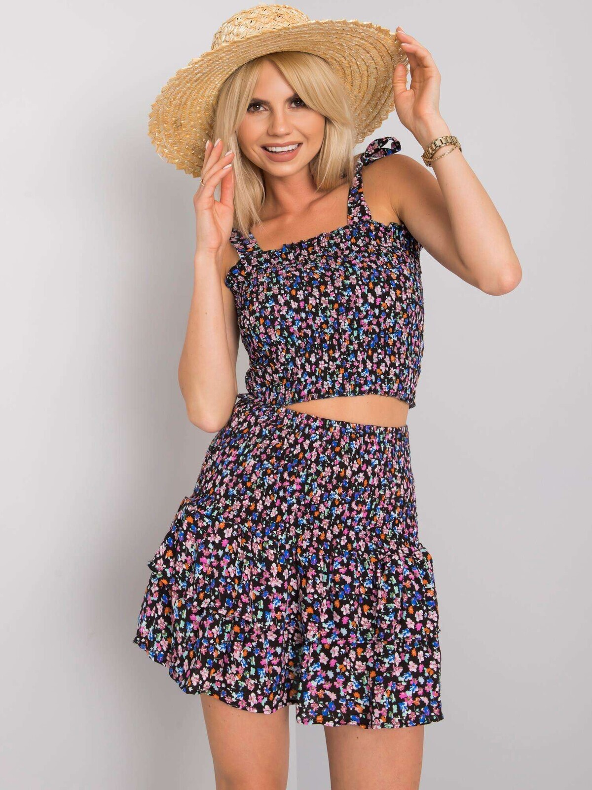 Černá sukně s volánem od Artemi RUE PARIS