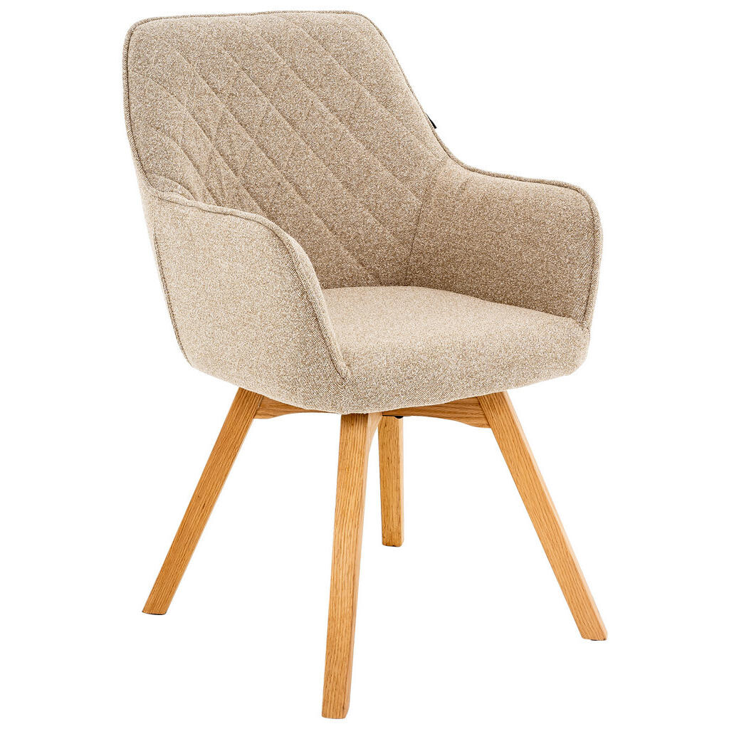 Xora ŽIDLE S PODRUČKAMI, struktura, krémová, barvy dubu