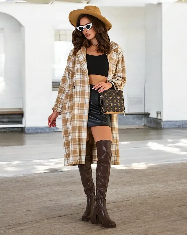 Resti Women's checkered coat