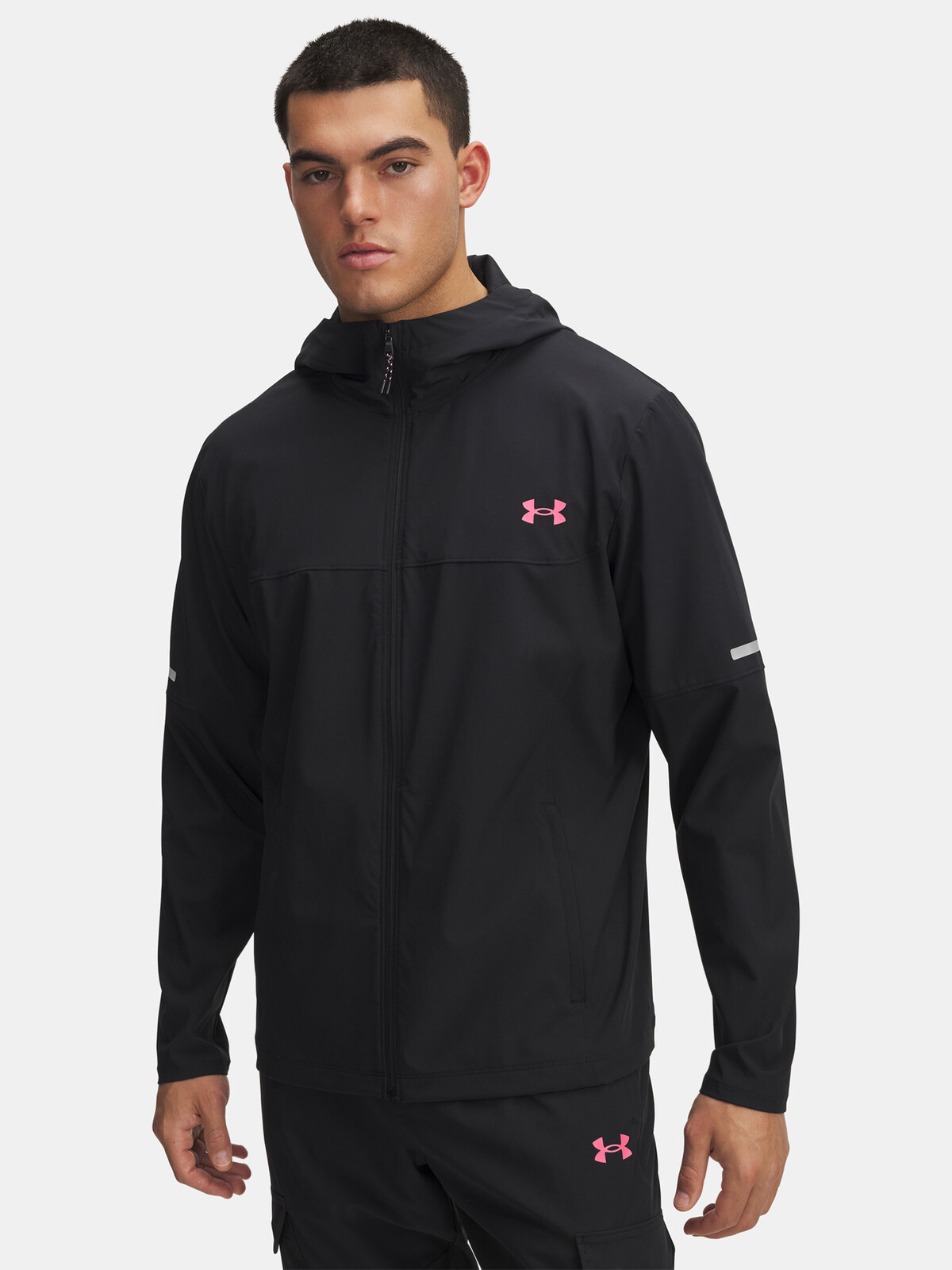 Pánská bunda Under Armour UA Tech Utility Woven Jckt-BLK - Pánské