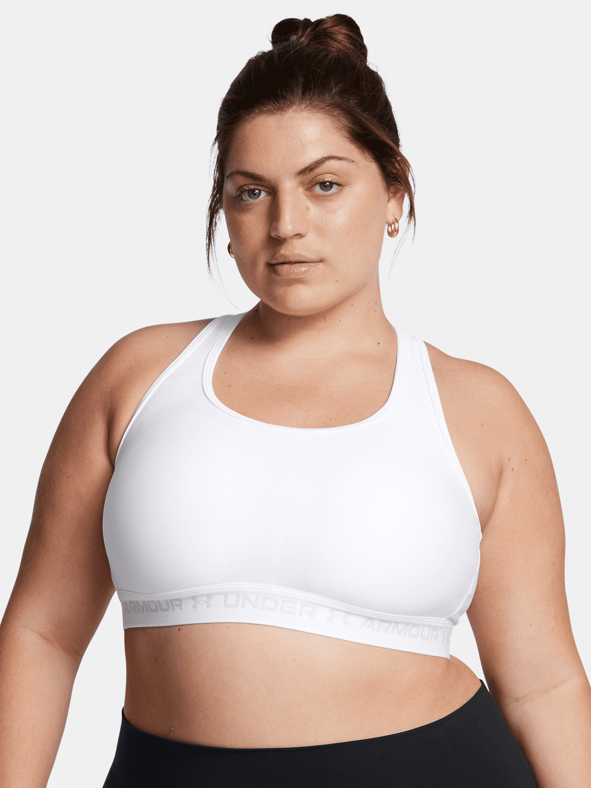 Dámská podprsenka Under Armour UA Crossback Mid Bra&-WHT - Dámské