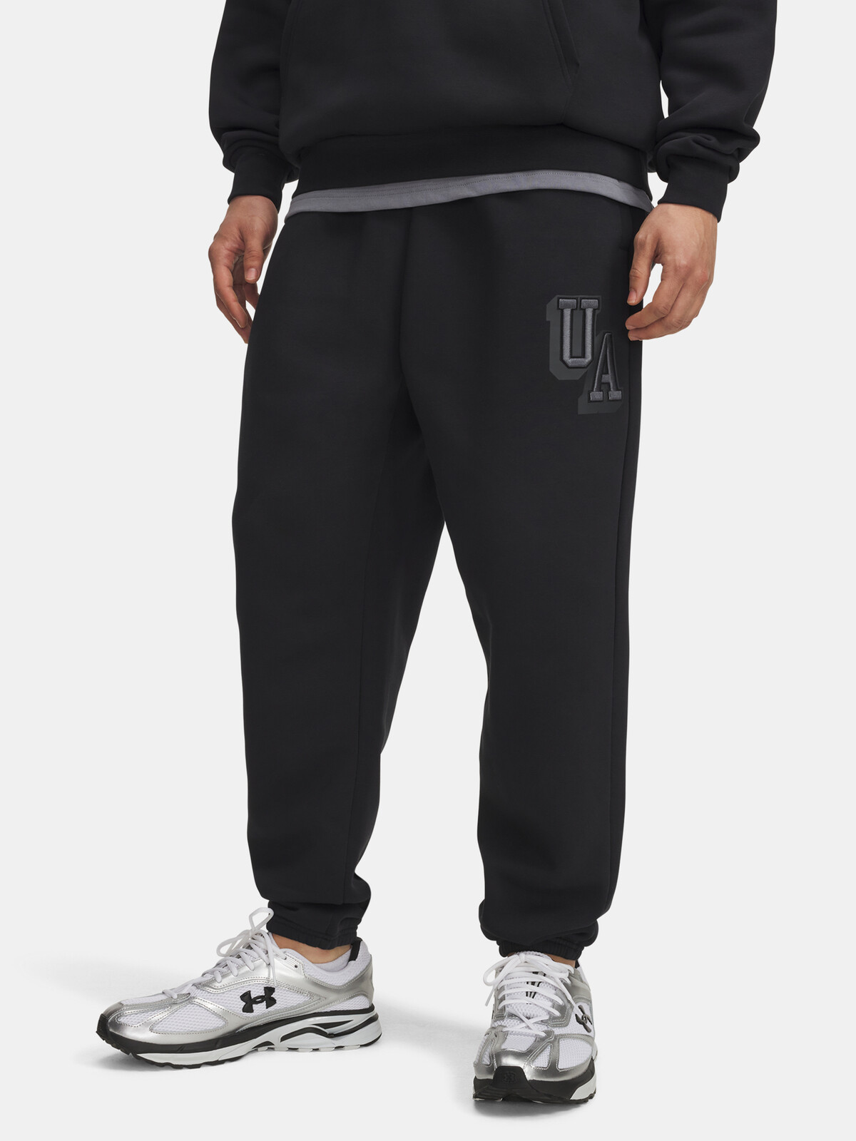 Pánské tepláky Under Armour UA Icon Flc Graphic Jgr-BLK - Pánské
