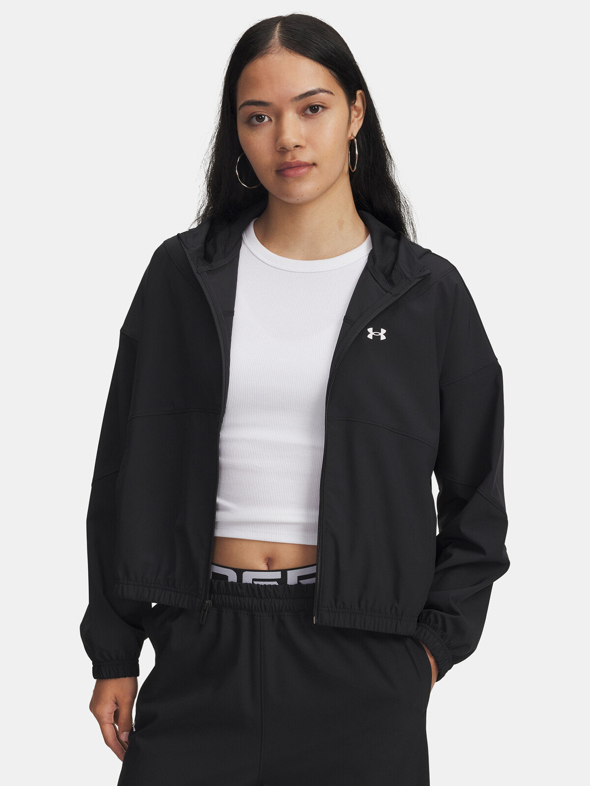 Dámská bunda Under Armour UA Rival Woven Jkt HD-BLK - Dámské