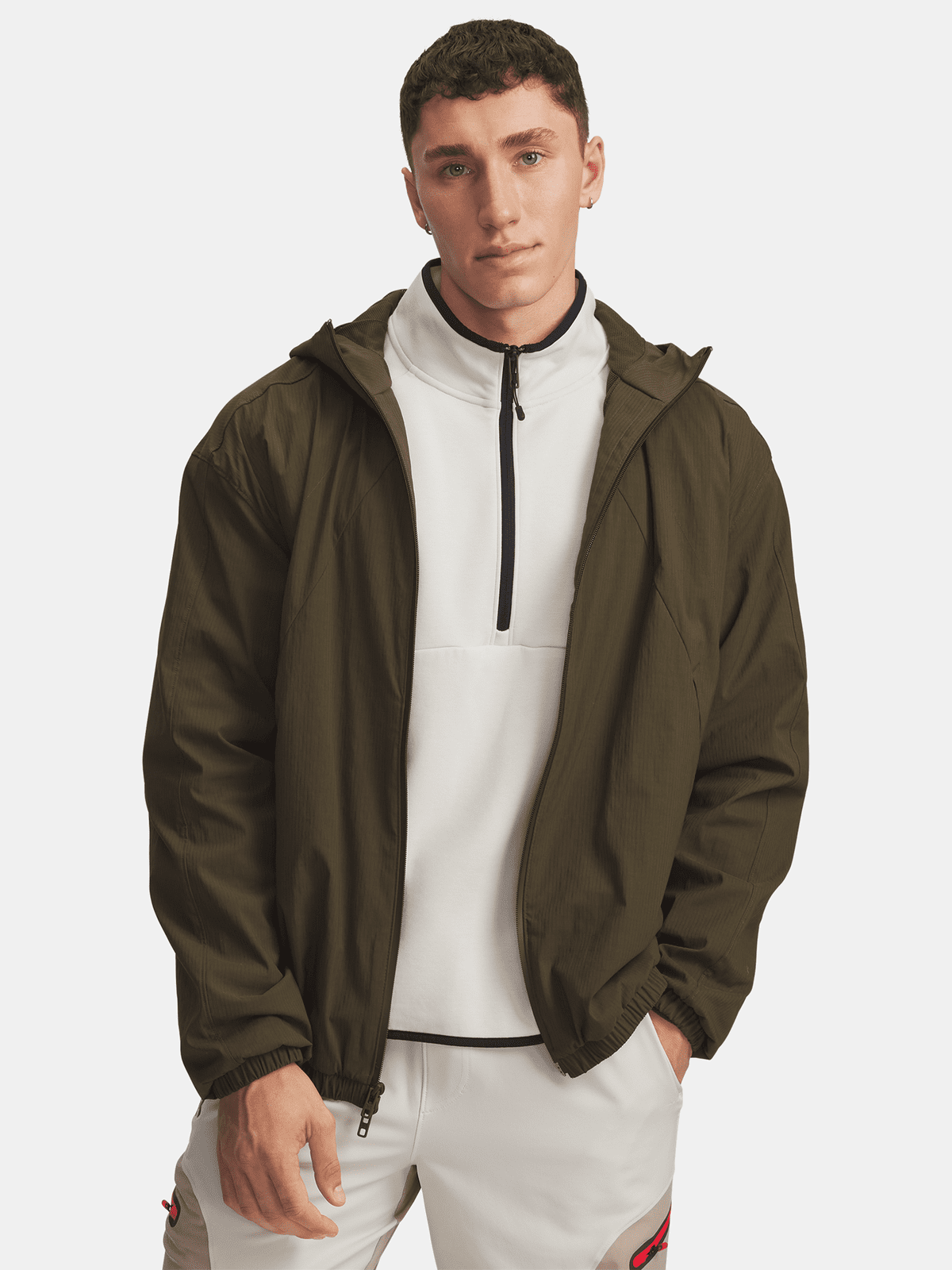 Pánská bunda Under Armour UA Unstoppable Txt Woven Jkt-GRN - Pánské