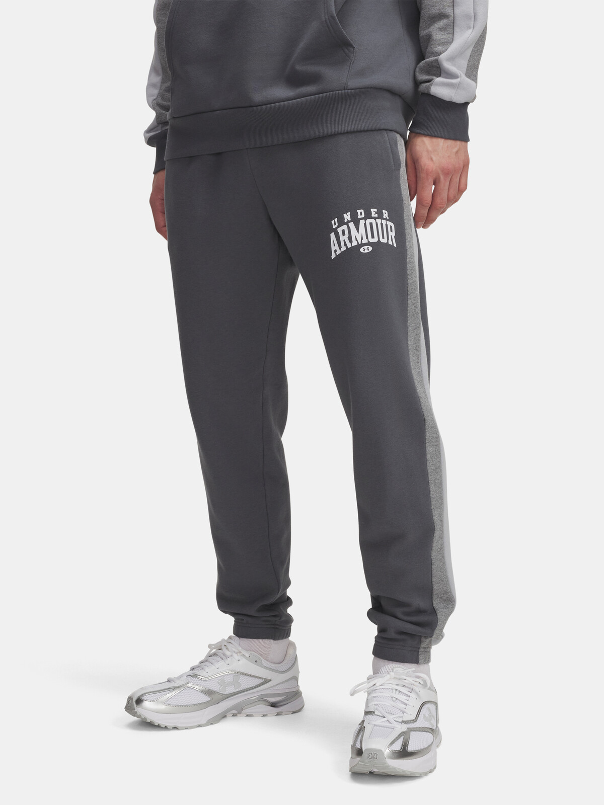 Pánské sportovní kalhoty Under Armour UA Rival Flc CB Pants-GRY - Pánské