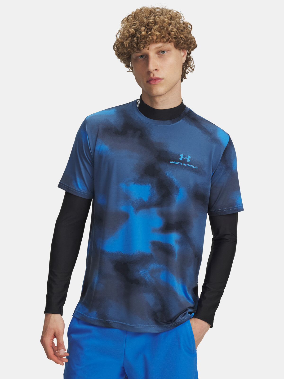 Pánské tričko Under Armour Vanish Energy Printed SS-BLU - Pánské