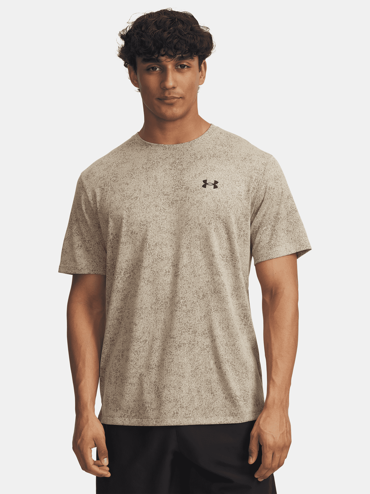 Pánské tričko Under Armour UA Tech Tee Pixelate-BRN - Pánské