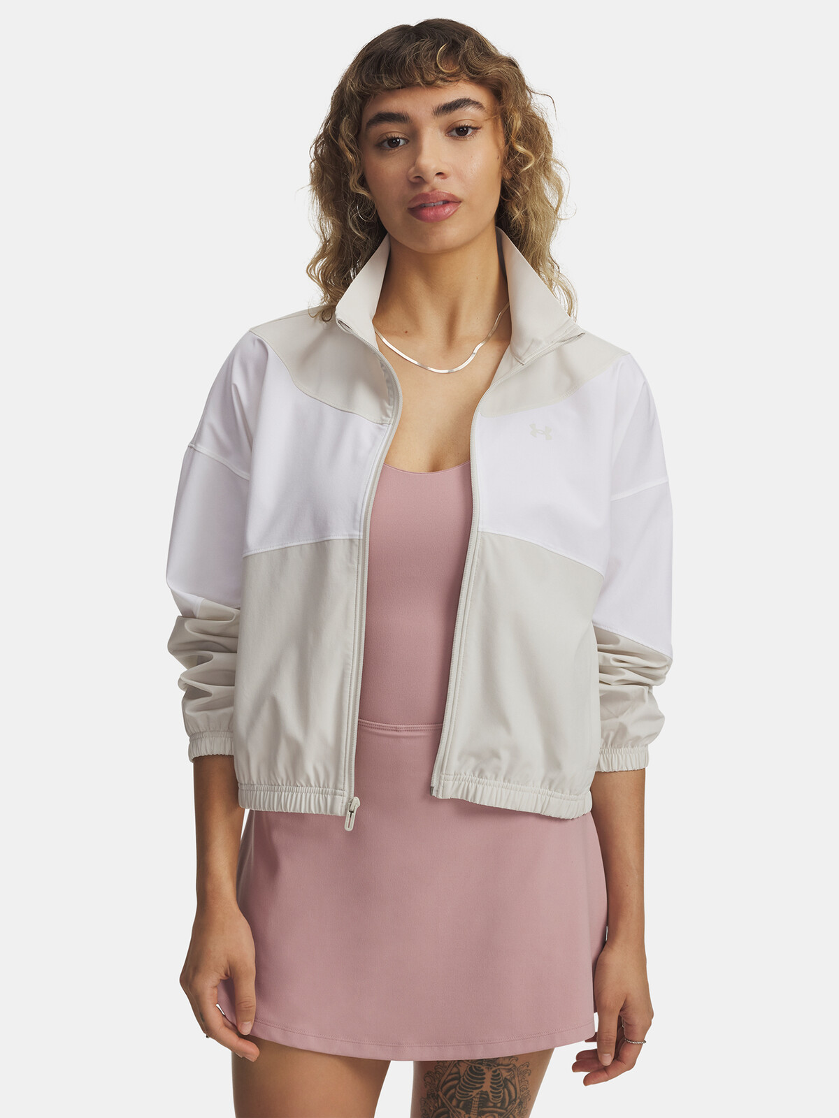 Dámská bunda Under Armour UA Rival Woven Jacket-WHT - Dámské