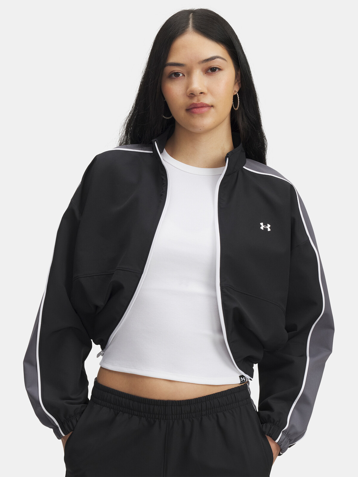 Dámská bunda Under Armour UA Rival Swoven Jacket-BLK - Dámské